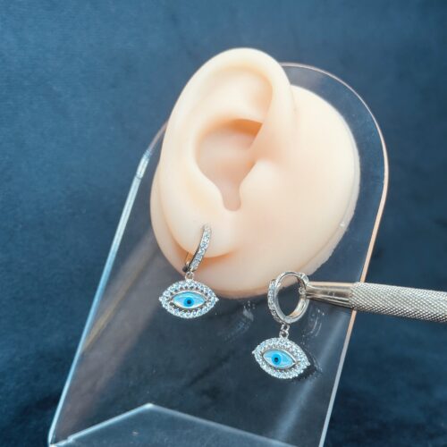 Aqua Protection Charm Earrings