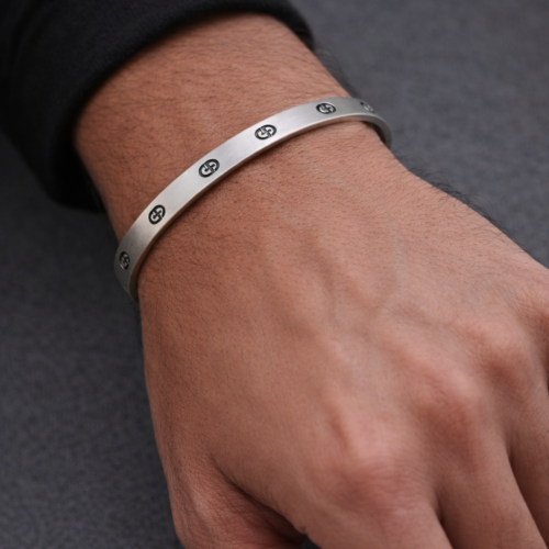 Elite Silver Finish Kada