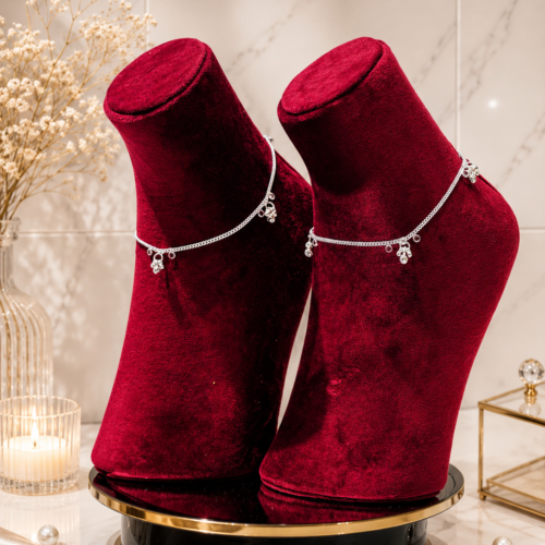 Dewdrop Charm Anklets