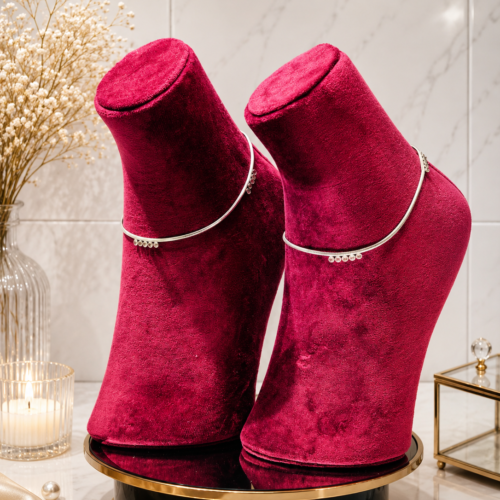 Pearl Cascade Anklets