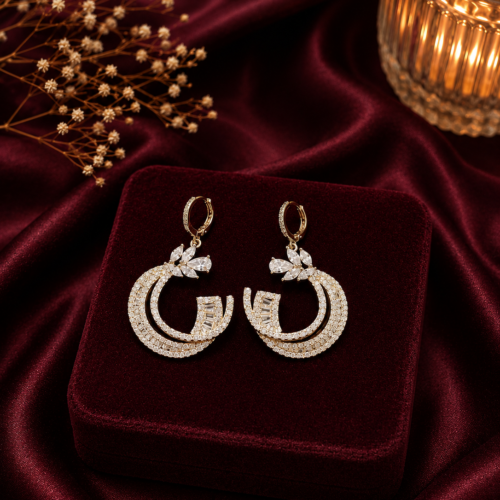 Twinkle Moon Danglers