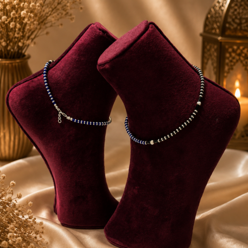 Azure Elegance Anklets